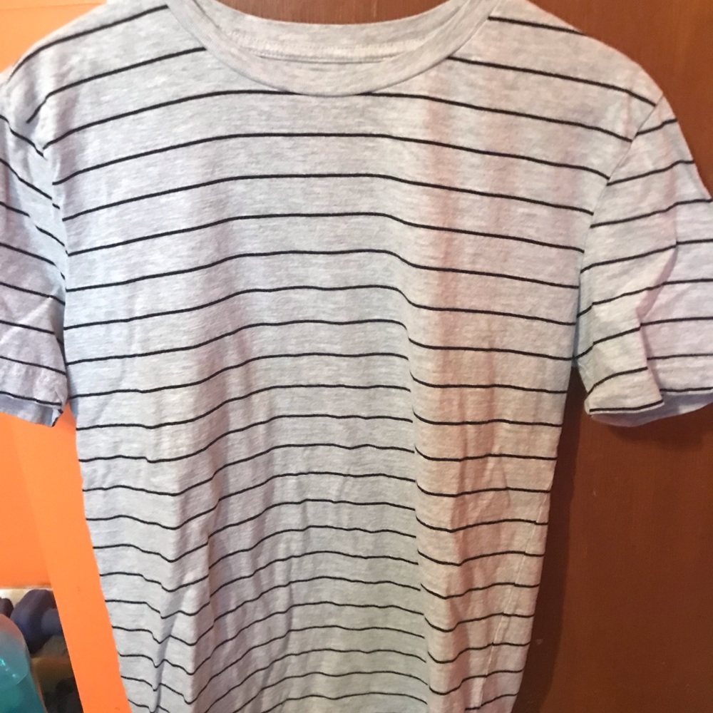 H&M Gray Striped Shirt